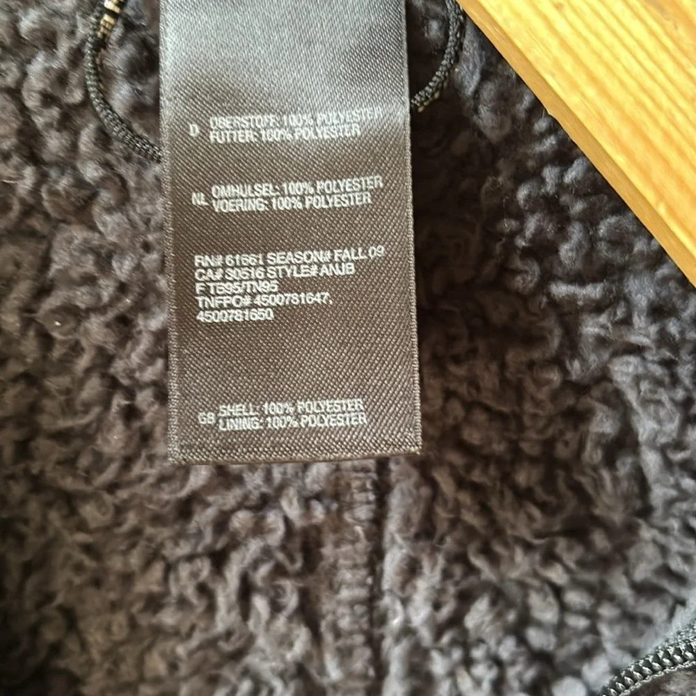 The North Face Black‎ Fleece Men's Zip Up Jacket Size Large